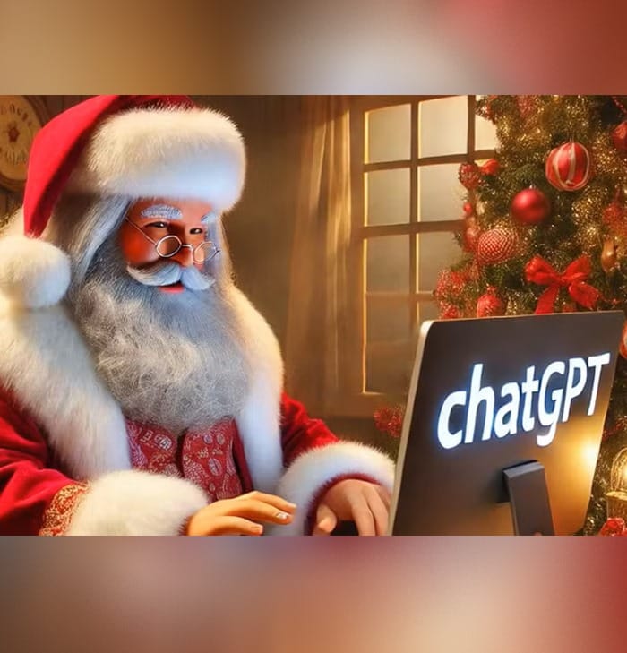 ChatGPT: agora você pode conversar com o Papai Noel usando IA.